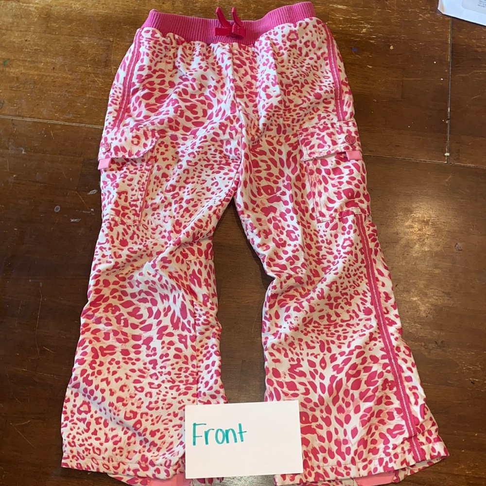 Pink leopard print children’s sweatpants